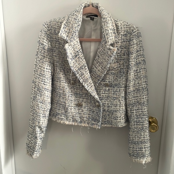 Jackets & Blazers - Aqua tweed blazer size small